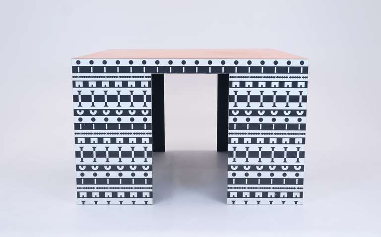 20th Century Alessandro Mendini and Alessandro Guerriero Table and Chairs