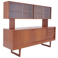 Kurt Ostervig Two Piece Storage Cabinet, Room Divider, or Credenza