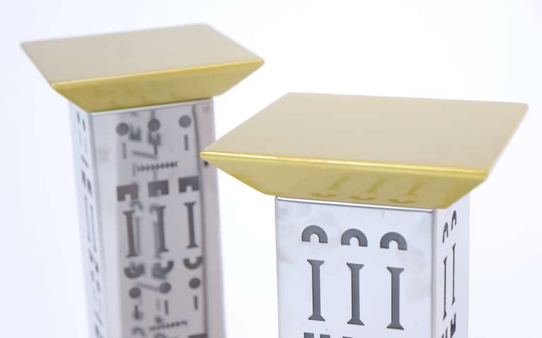 Italian Pair of Alessandro Mendini Table Lamps for Studio Alchimia