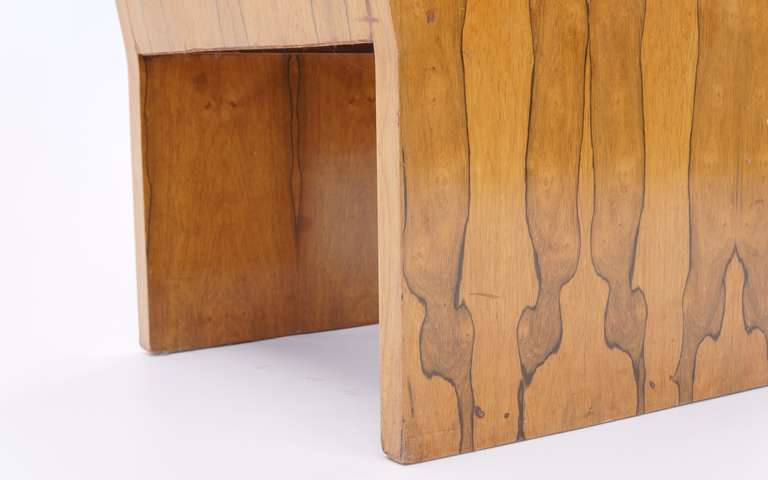 Upholstery Rosewood Art Deco Armchair
