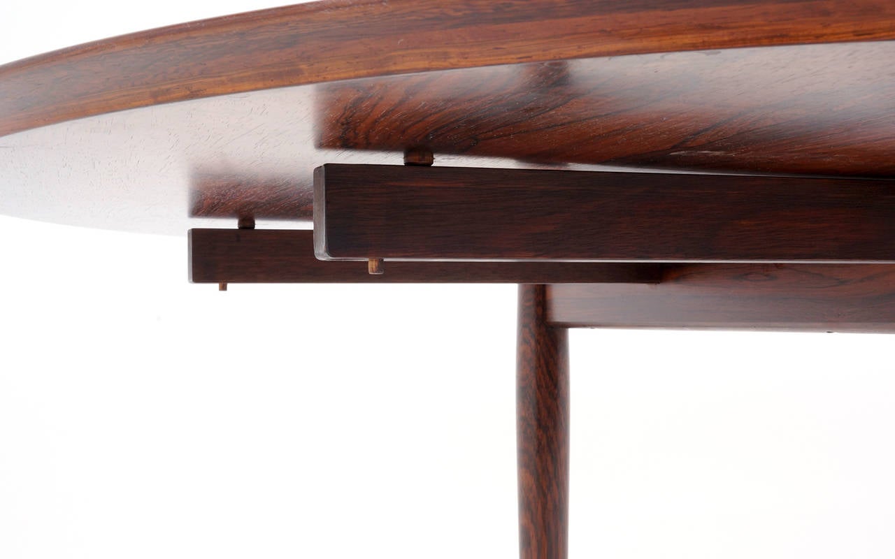 Mid-20th Century Arne Vodder Rosewood Drop-Leaf Dining Table