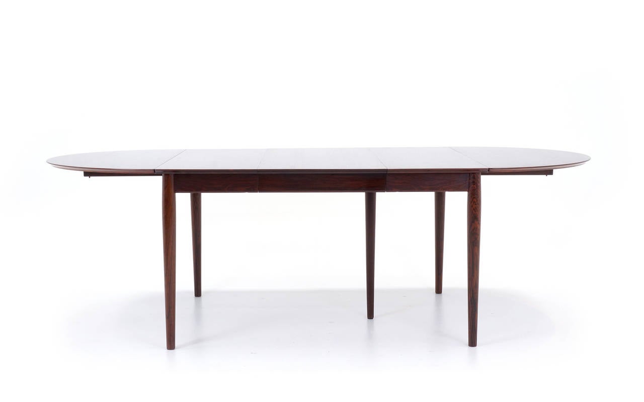 Scandinavian Modern Arne Vodder Rosewood Drop-Leaf Dining Table