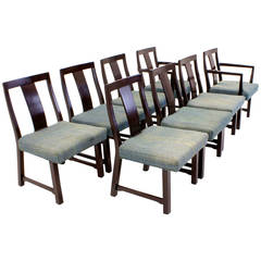 Set of Eight Edward Wormley for Dunbar Dining Chairs 8