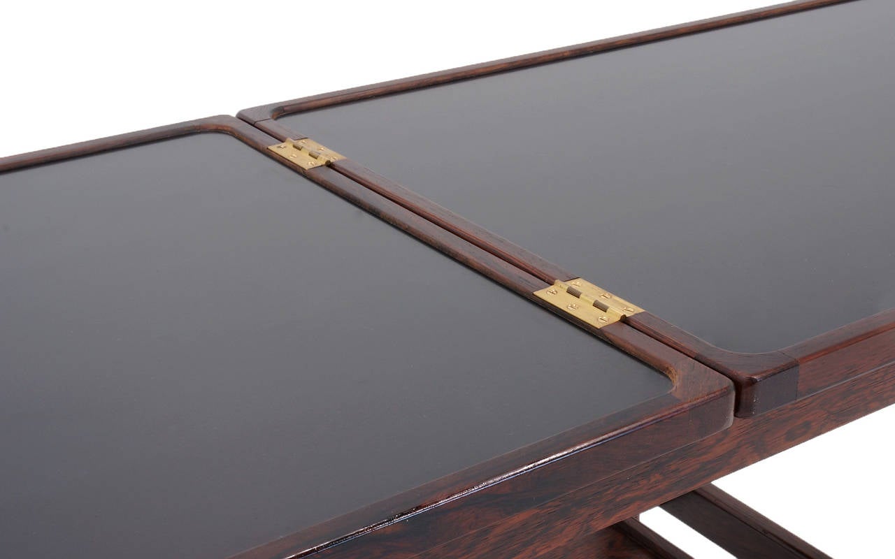 Oiled Expandable Rosewood Bar/Serving Cart by Jason Mobler, Denmark