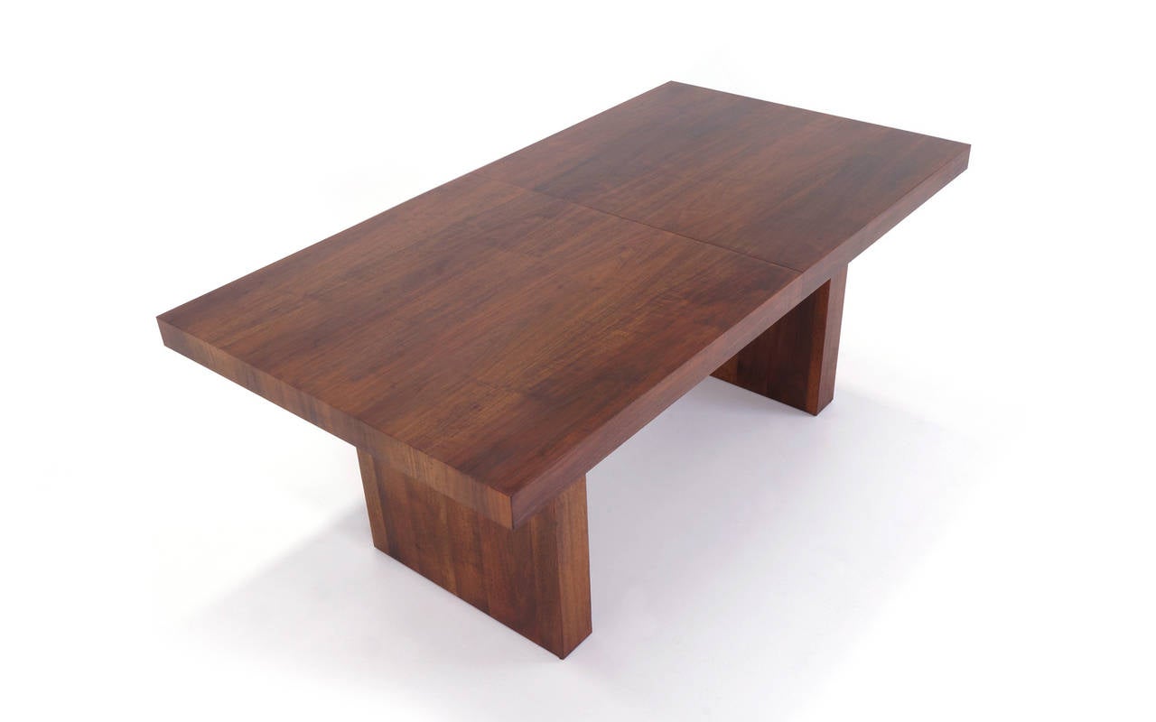 Mid-20th Century Milo Baughman Dining Table. Extends to 9 feet.