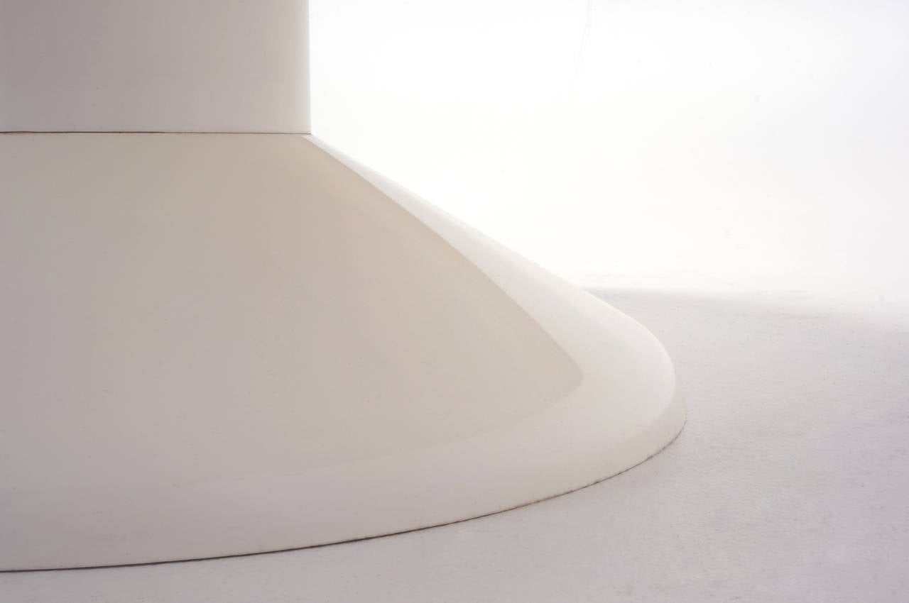 Large White Coffee Table by Vico Magistretti for Artimede, Milano, Italy