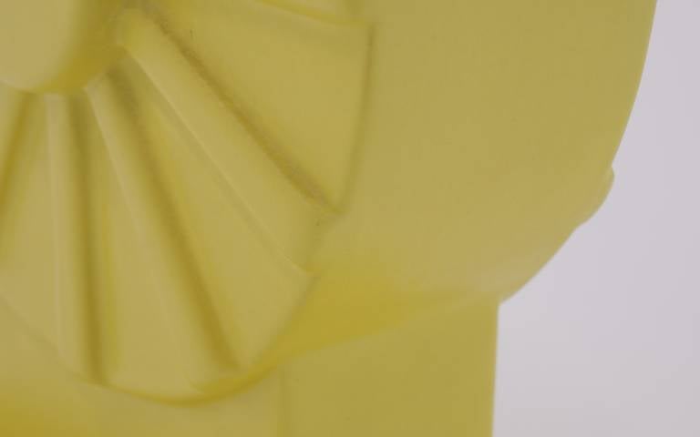 Ceramic Ettore Sottsass Yellow Vase from the Yantra Series