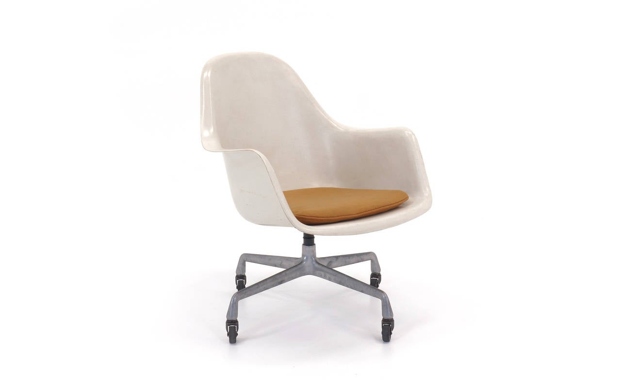 Eames EC175-8.  Very rare example of the loose cushion armchair without upholstery. Dated Oct. 1, 1978.  This is an opportunity to own a very collectible piece of Eames design.