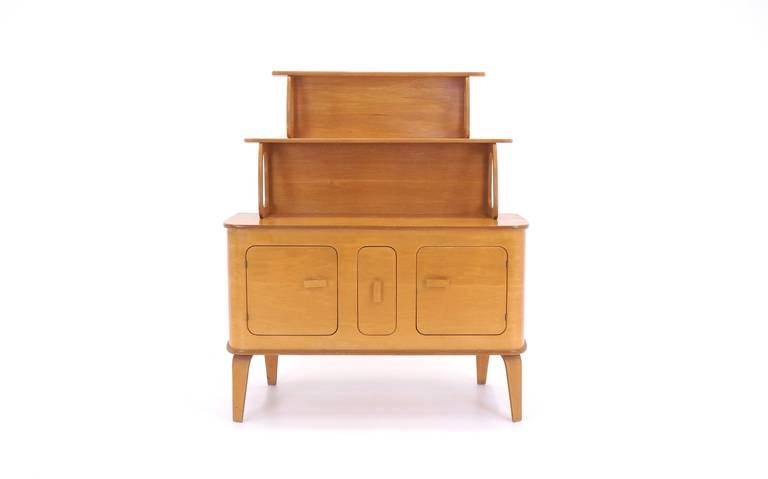 Mid-Century Modern Enfilade ou meuble de rangement chinois Thaden-Jordan deux pièces en vente