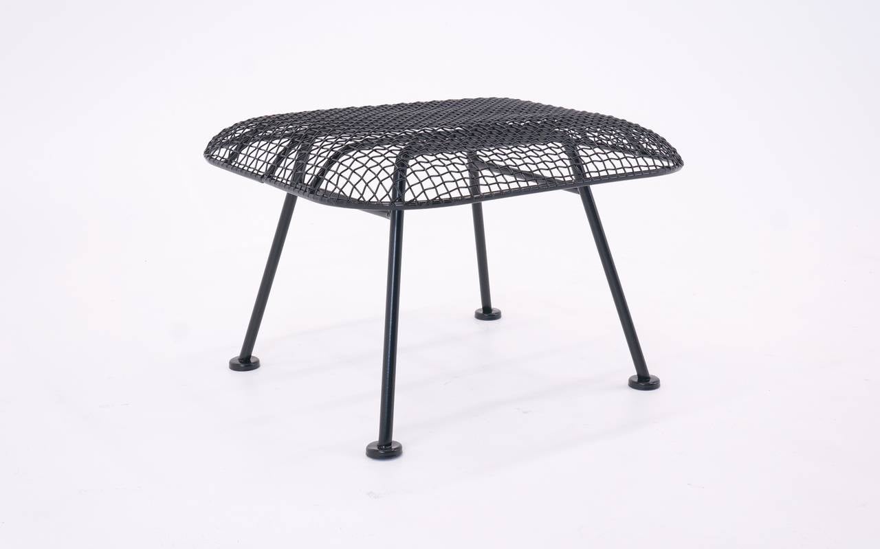 Russell Woodard Sculptura Patio Set with Settee, Lounge Chairs and Ottoman 2