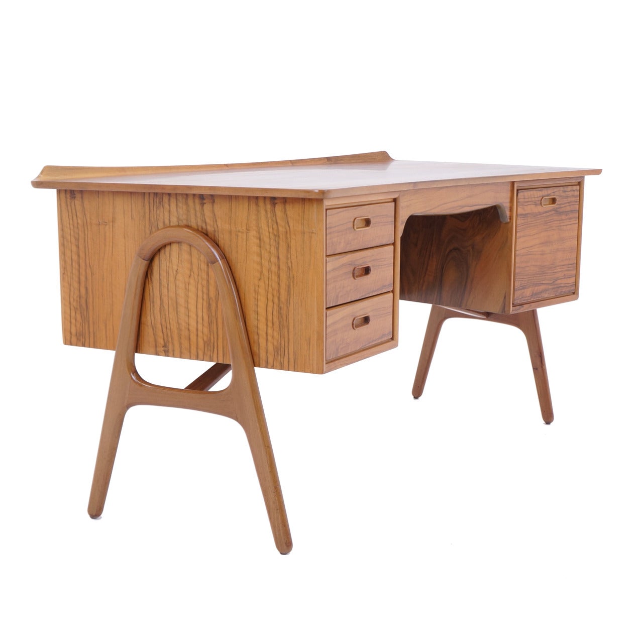 Rosewood Desk by Svend Madsen for H. P. Hansen, Denmark