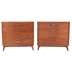 Retro Pair of Heritage Henredon Dressers or Cabinets