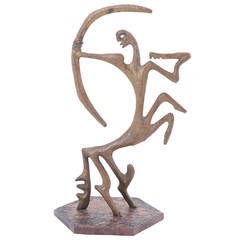 Frederick Frederic Weinberg Bronze Modernist Sagittarius Sculpture