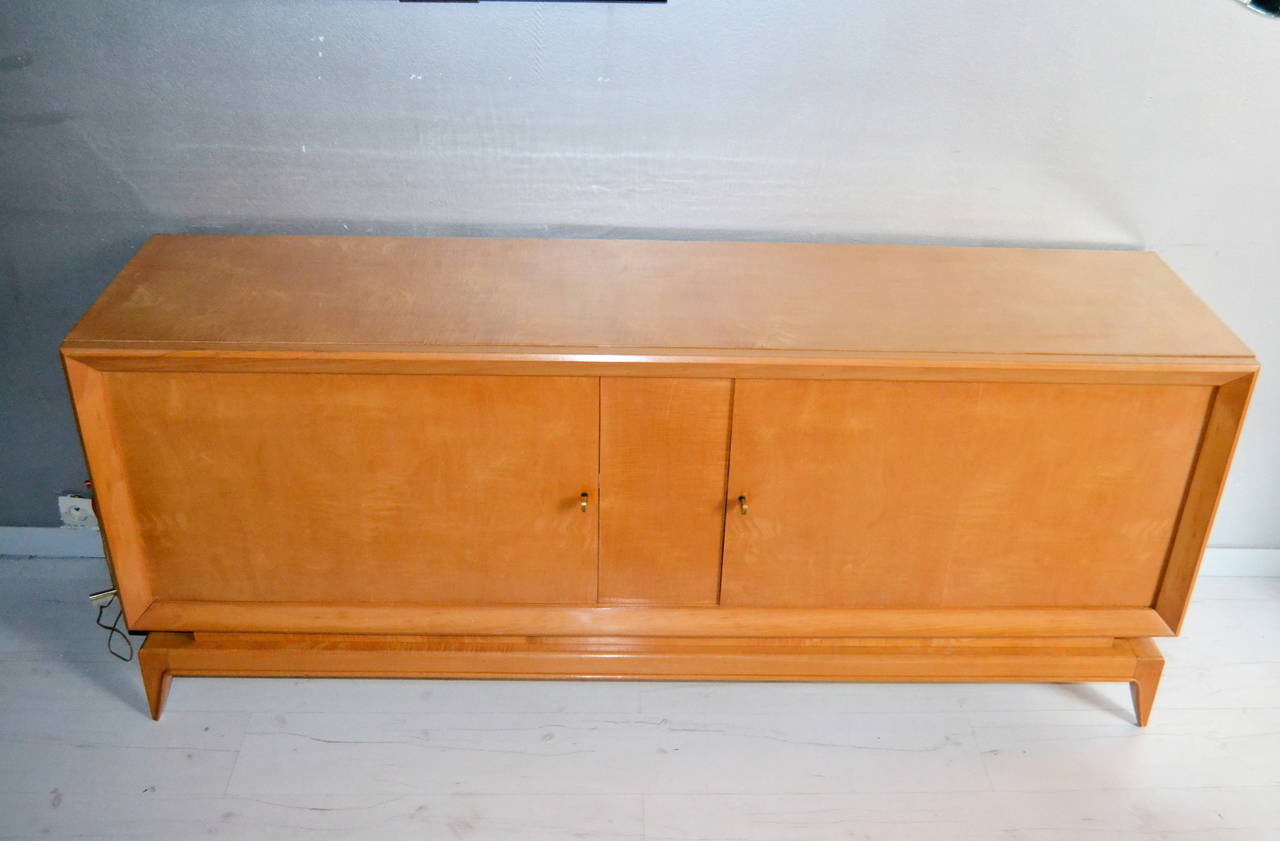 Mid-20th Century 1940S Sycamore French Sideboard