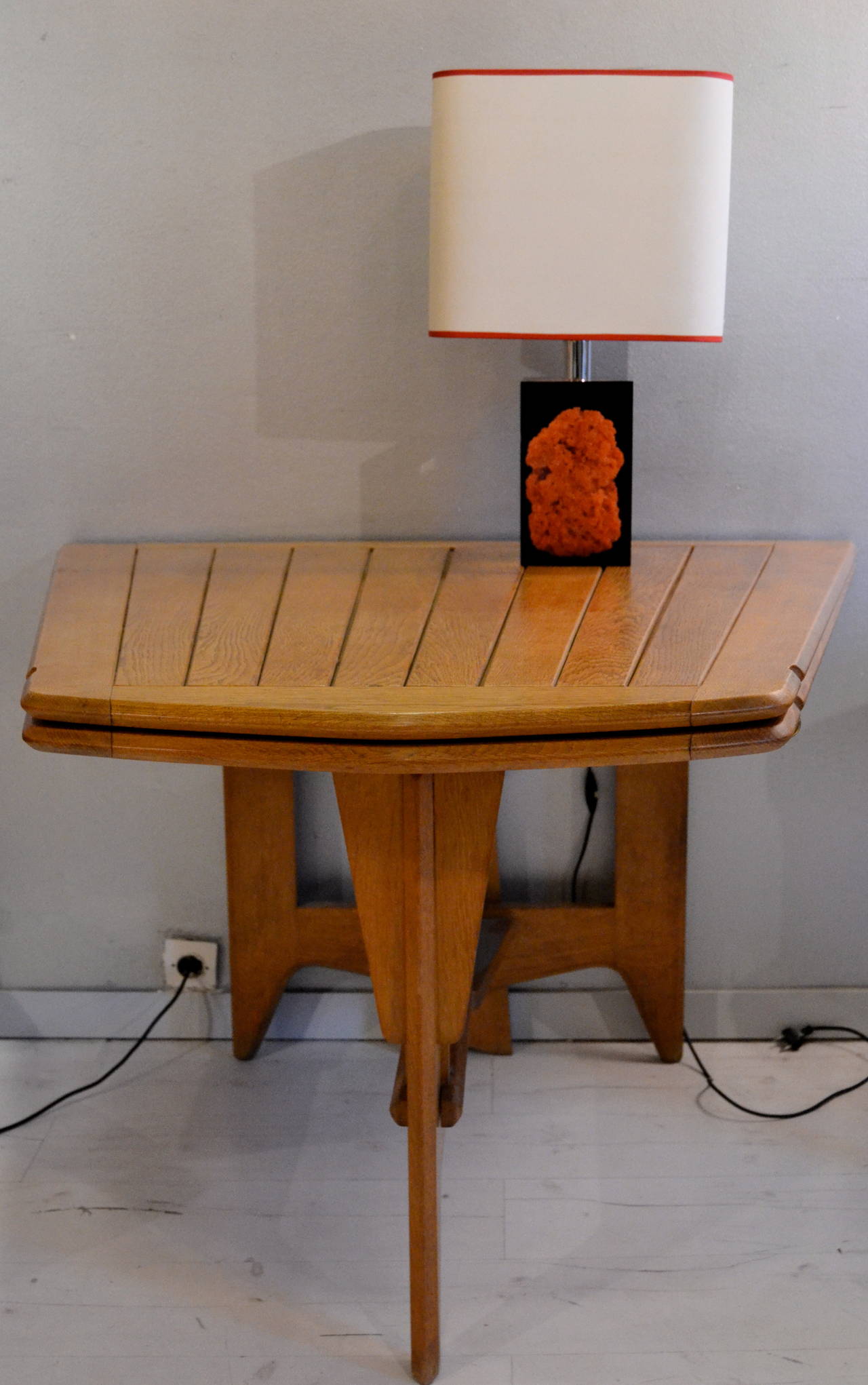 1970s Red Coral Lamp 2