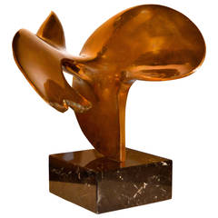 1970s Dove Bronze Sculpture