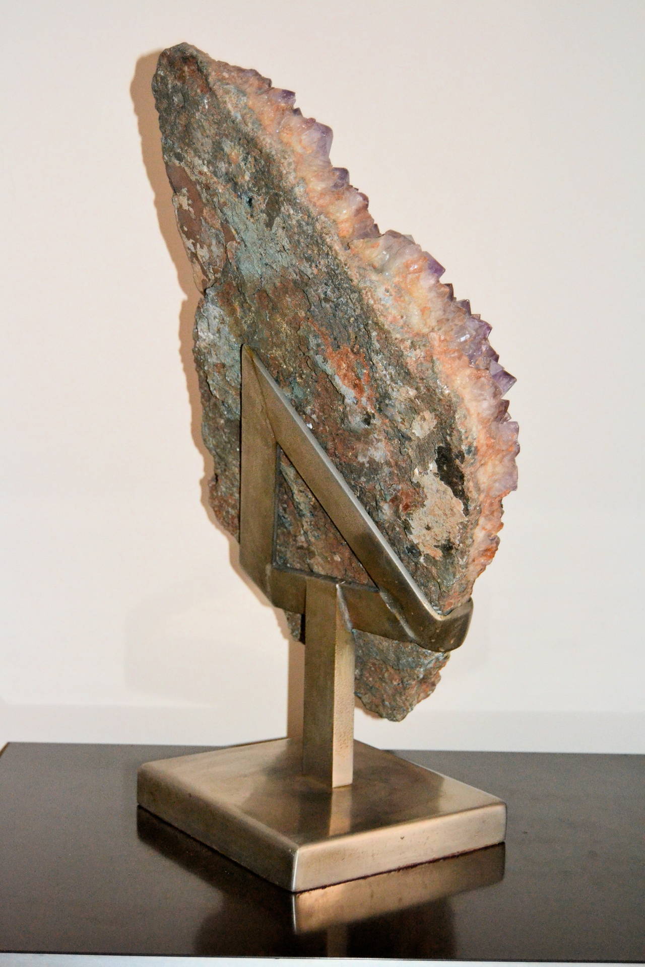 Mid-Century Modern 1970s Large Amethyst Rock