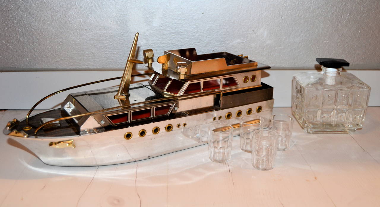 Brass 1960´S Licquor Yacht Bar