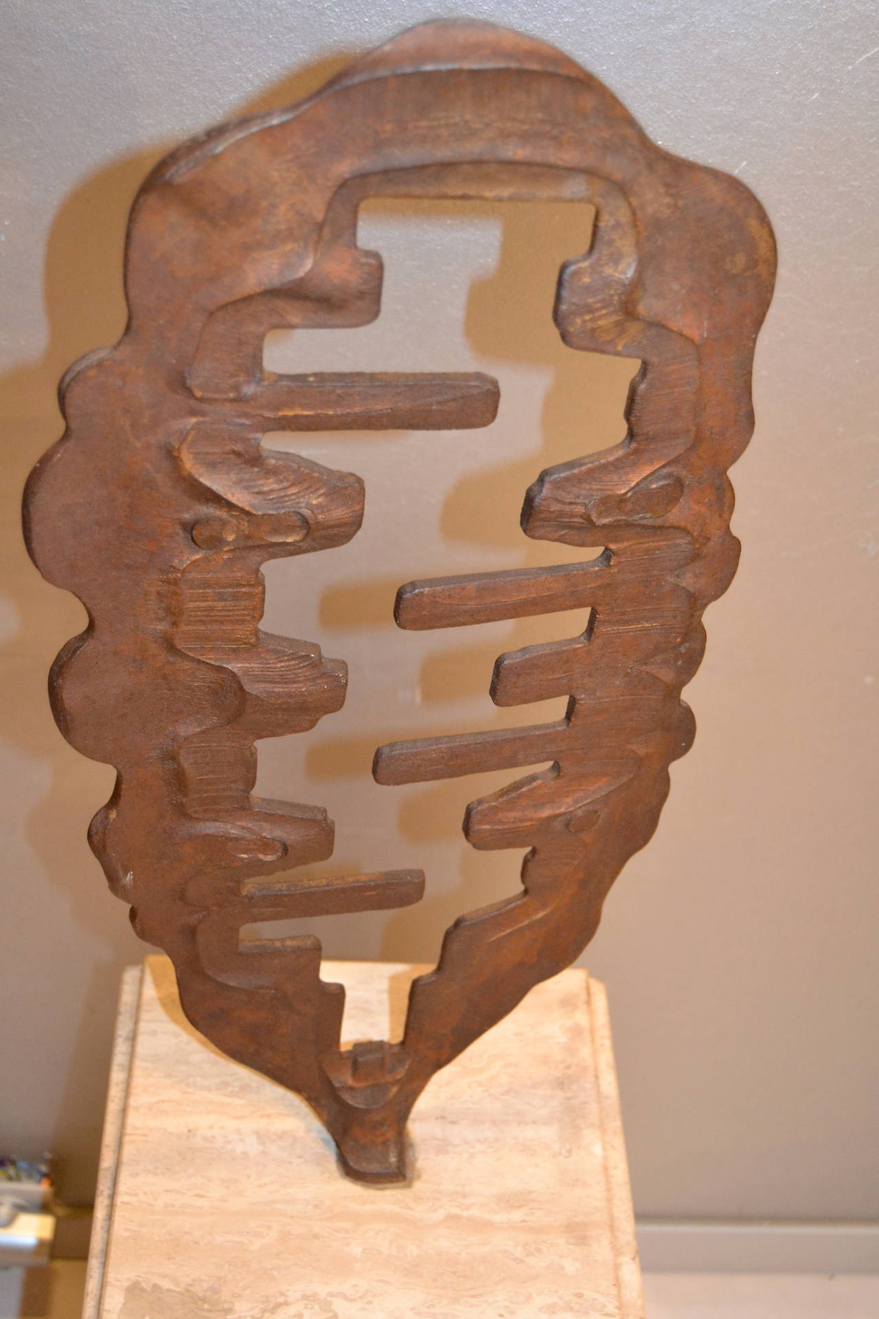 1970s Abstrac Iron Sculpture 3
