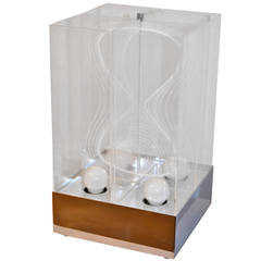 Kinetic Lucite Lamp for Sormani 7