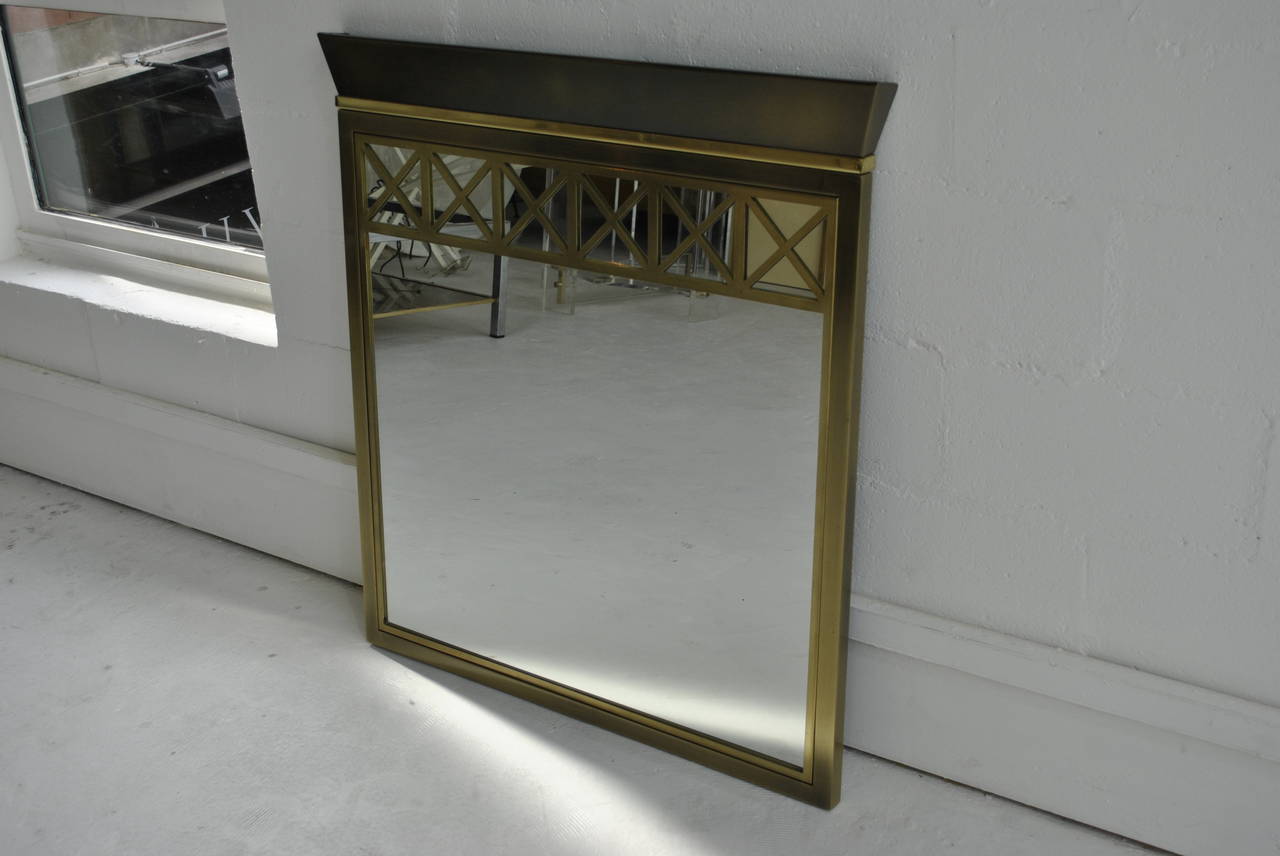 Large Neoclassical Mirror by Belgo Chrom Dewulf Selection, 1980s In Excellent Condition For Sale In Saint-Ouen, FR