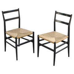 Iconic Pair of Leggera Chairs by Gio Ponti Iconic Pair of Leggera Chairs by Gio Ponti