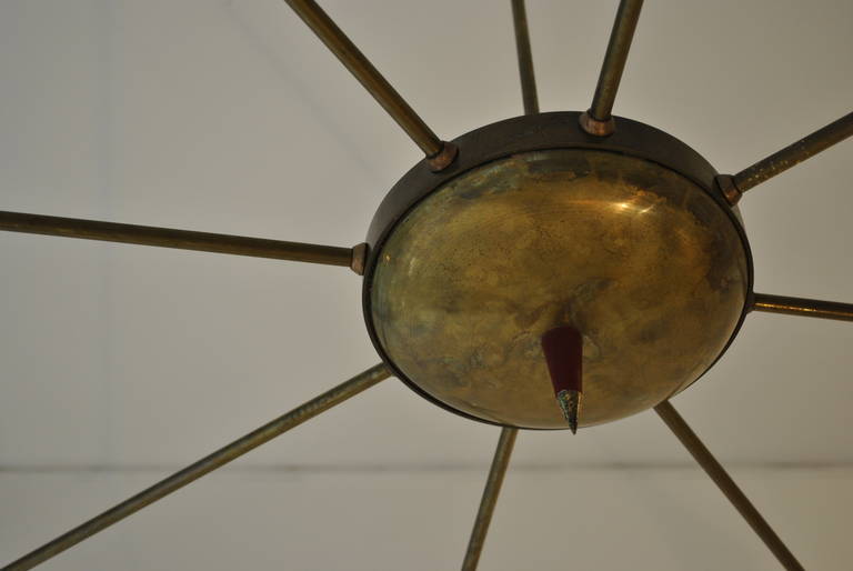 Mid-Century Modern Ceiling Lamp Attributed to Stilnovo