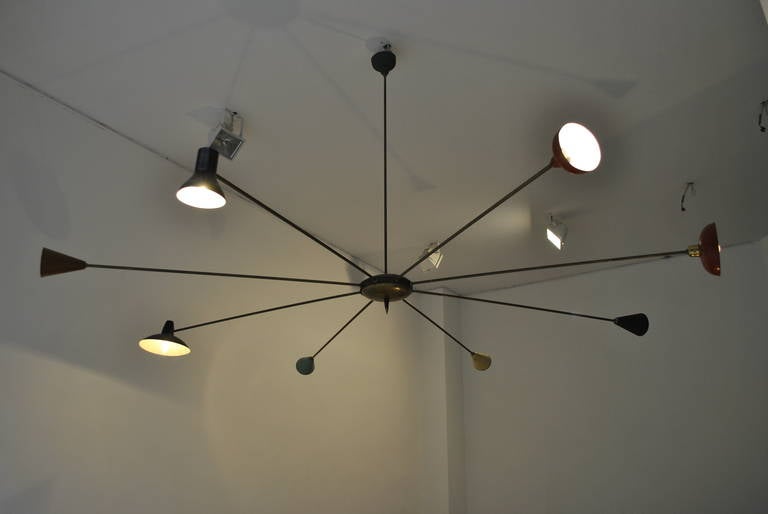 Italian Ceiling Lamp Attributed to Stilnovo