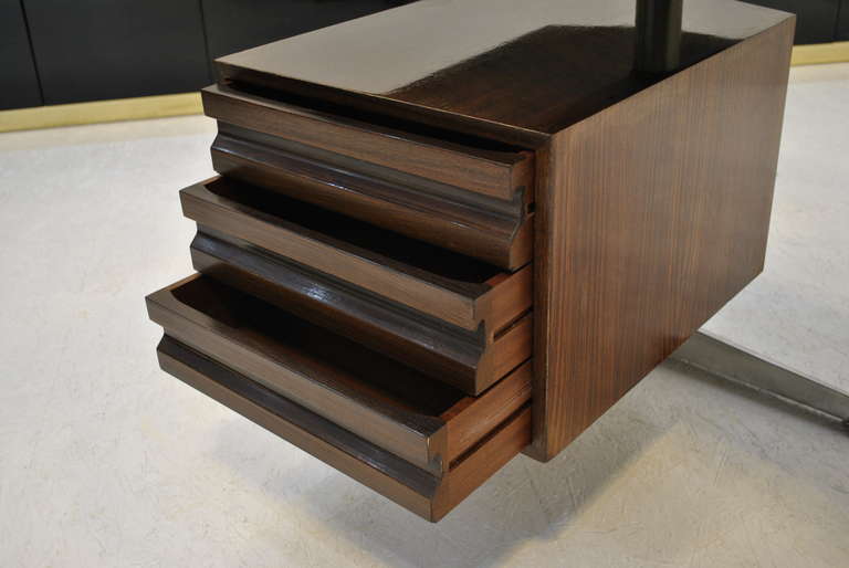 Nice Rosewood Boomerang Desk by Osvaldo Borsani for Tecno 2