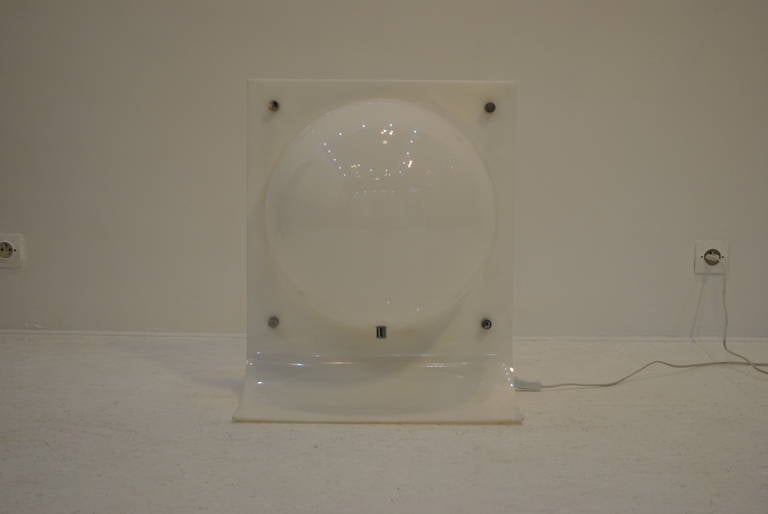 Mid-Century Modern Rare Large Acrylic Lamp by Neal Small, circa 1968