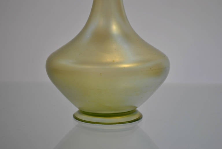 American Rare Large Steuben Gold Aurene Vase, circa 1900