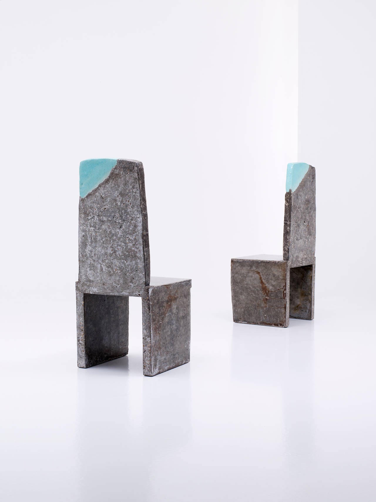 Unique Indoor/Outdoor Concrete Glazed Ceramic Chair by Lee Hun Chung, 2011 For Sale 2