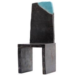 Unique Indoor/Outdoor Concrete Glazed Ceramic Chair by Lee Hun Chung, 2011