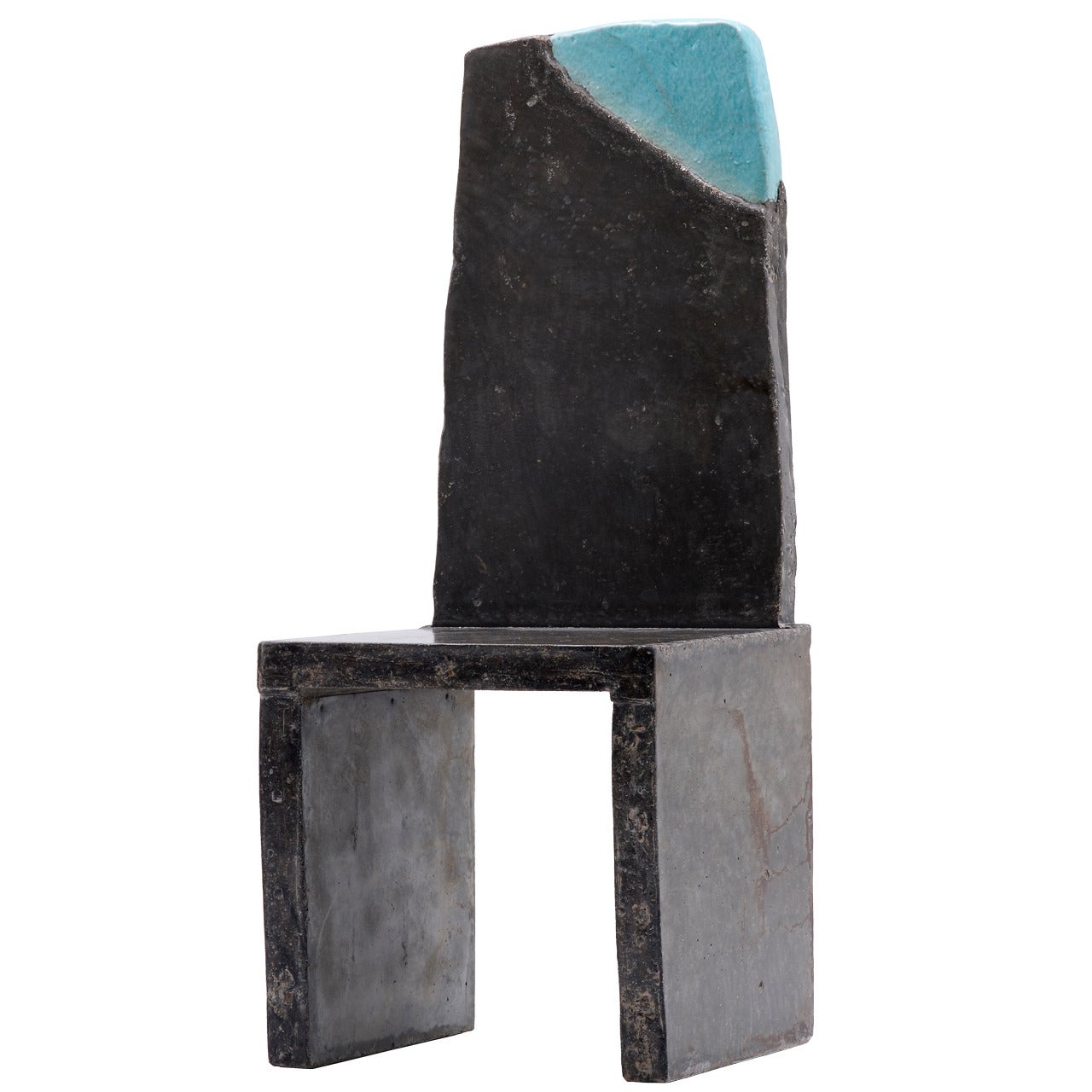 Unique Indoor/Outdoor Concrete Glazed Ceramic Chair by Lee Hun Chung, 2011 For Sale