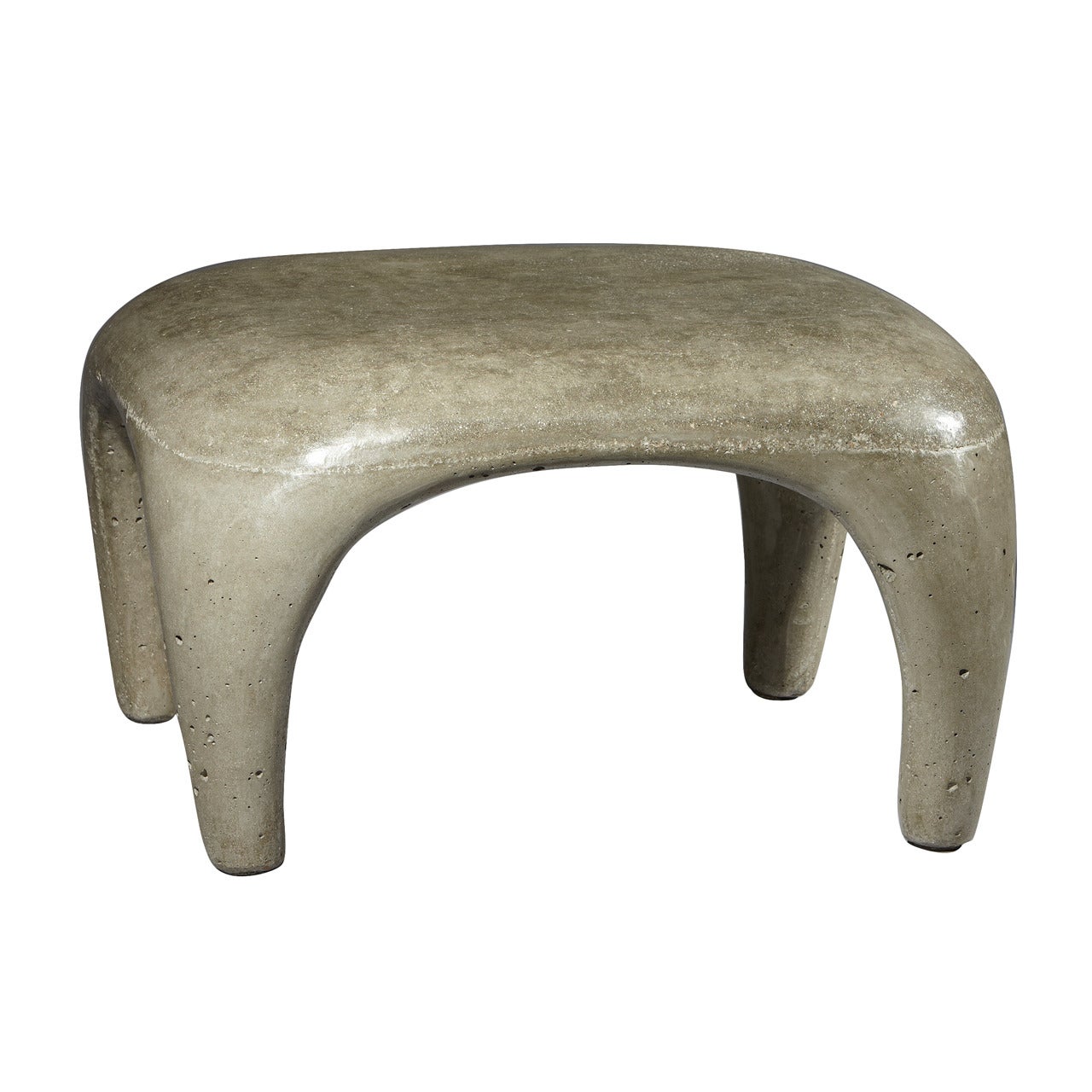 Unique Small Round Indoor/Outdoor Concrete Table Object By Lee Hun Chung, 2009 For Sale