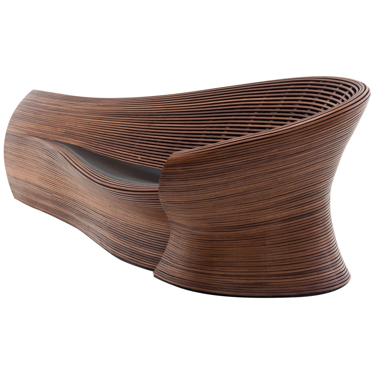 Walnut Bench "Steam 22" by Bae Se Hwa, 2013 For Sale