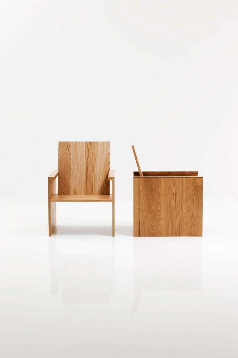 „Tranquil A, B“ Stühle aus weißer Eiche von Bahk Jong Sun, 2012 im Zustand „Hervorragend“ im Angebot in West Hollywood, CA