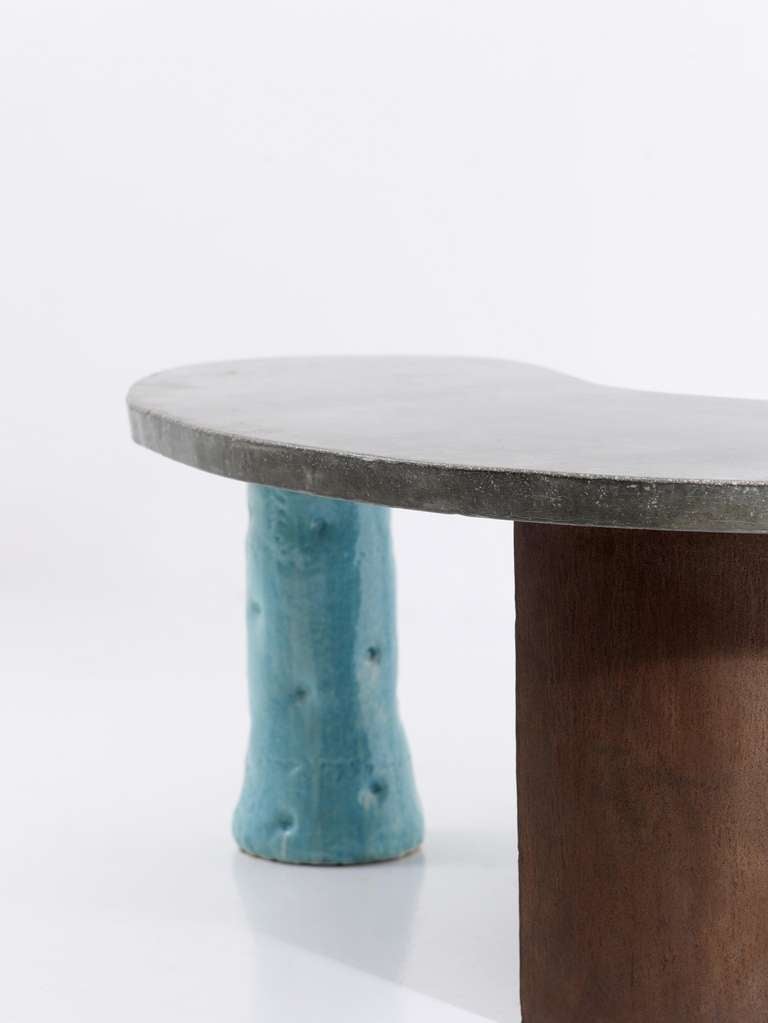 Organic Lined Concrete Desk 1