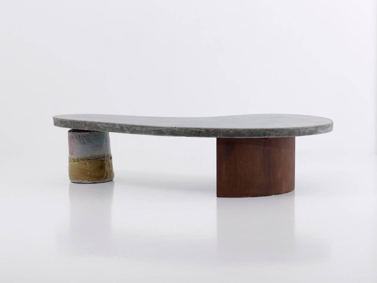 Organic Lined Concrete Bench by Lee Hun Chung, 2012 For Sale 3