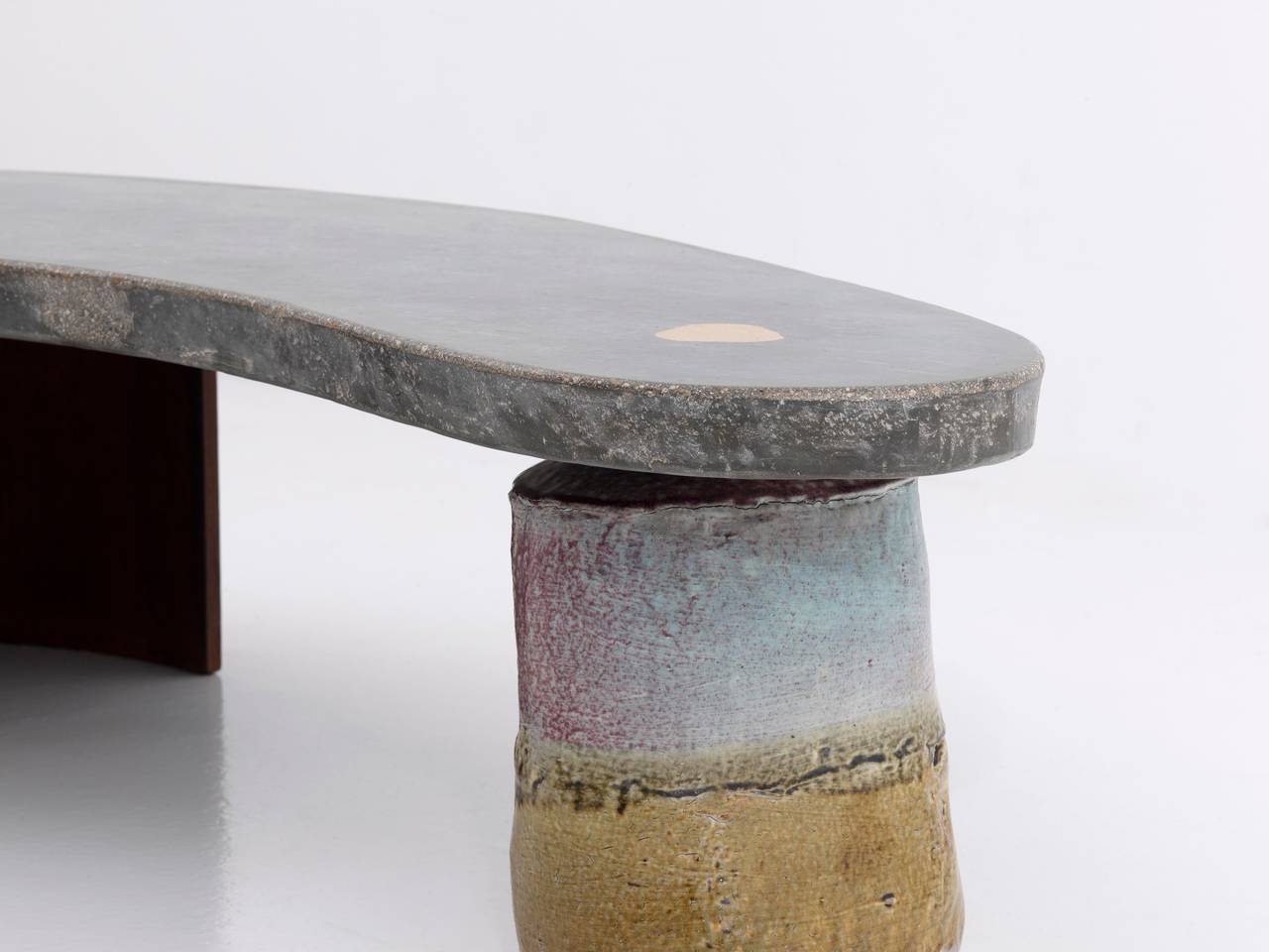 Organic Lined Concrete Bench by Lee Hun Chung, 2012 For Sale 2
