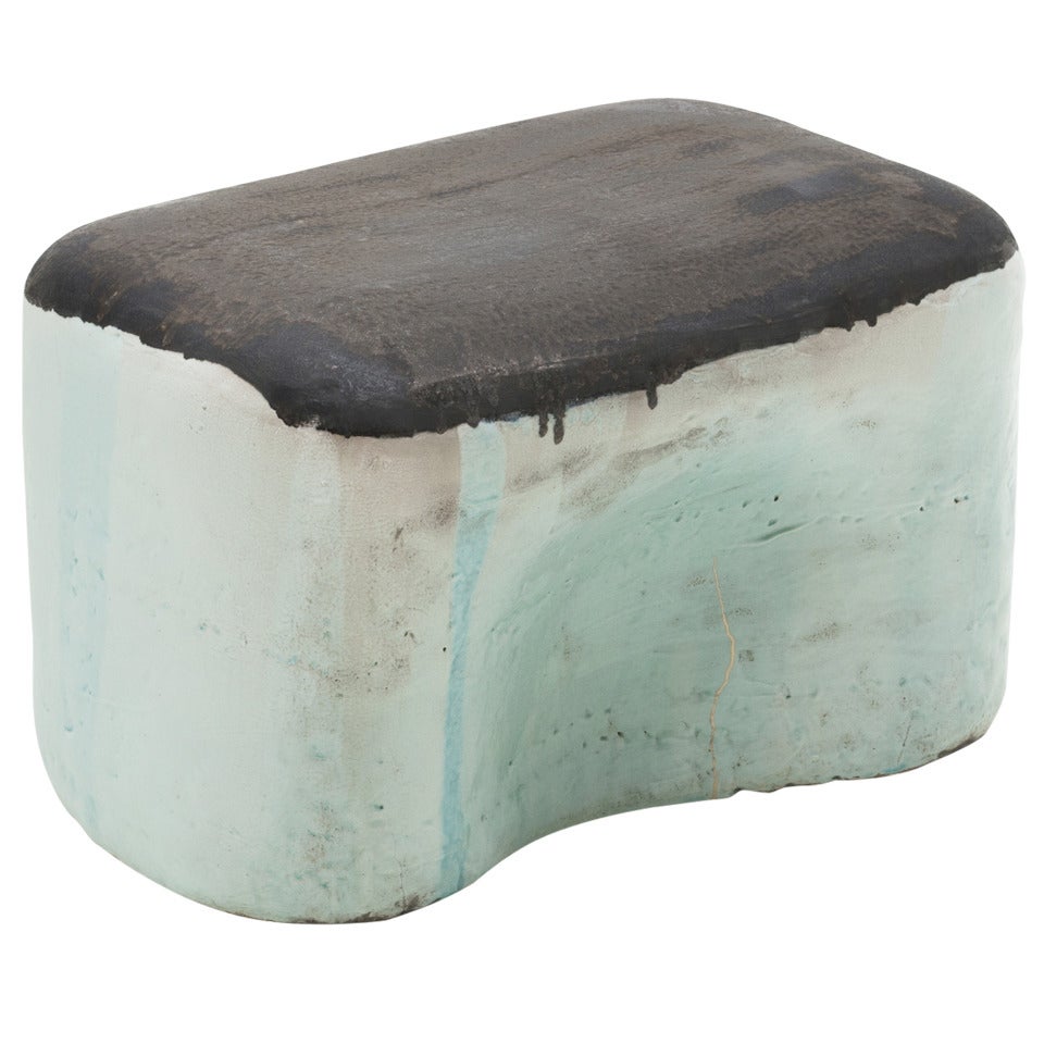 Unique Ceramic Indoor or Outdoor Stool by Lee Hun Chung, 2014 For Sale