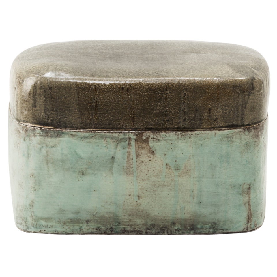 Indoor/Outdoor Ceramic Box Stool by Lee Hun Chung, 2014 For Sale