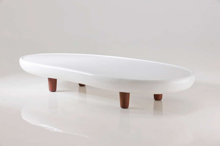 Unique White Marble Table by Choi Byung Hoon, 2013 In Excellent Condition For Sale In West Hollywood, CA