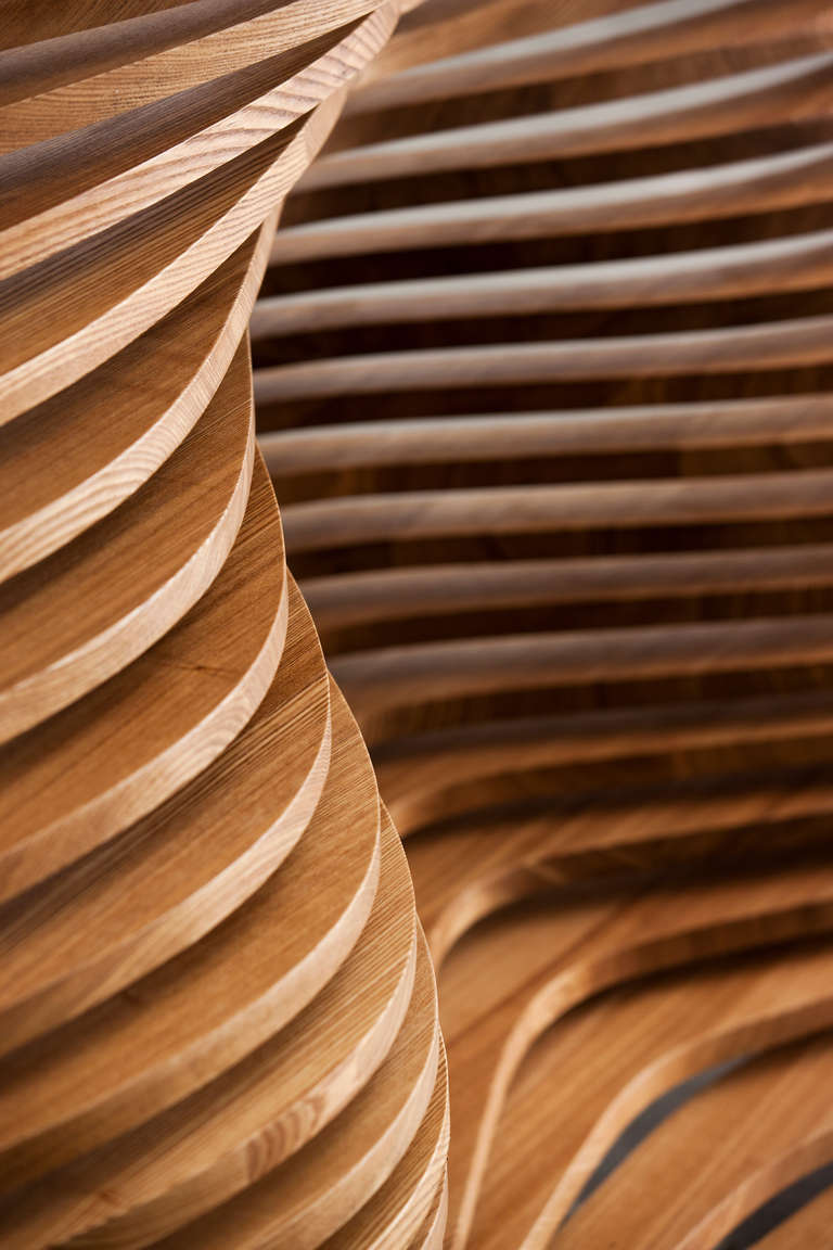 Einzigartiger Raumtrenner aus Eschenholz von Kim Sang Hoon, 2011. Esche, phänomenaler Raumteiler I .