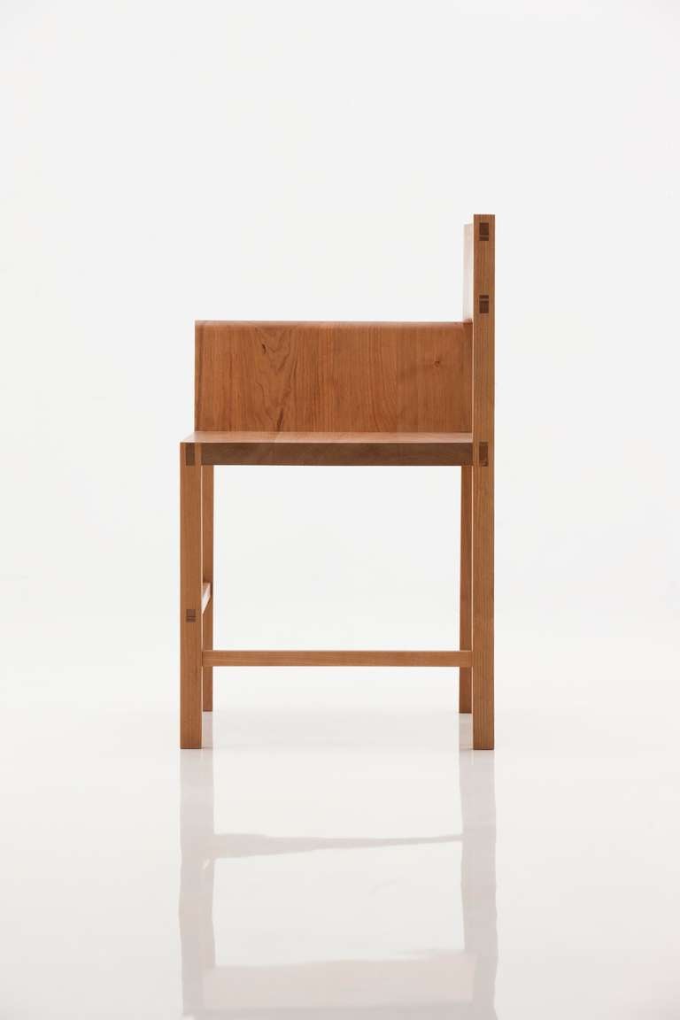 Contemporary Unique Chair made of Cherry by Bahk Jong Sun, 2013 For Sale