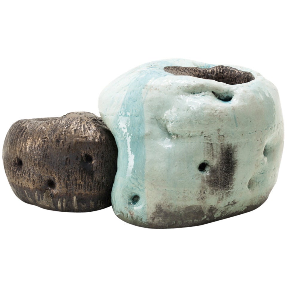 Unique Two Piece Ceramic Planter by Lee Hun Chung, 2014