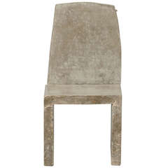 Chair in Carved Concrete