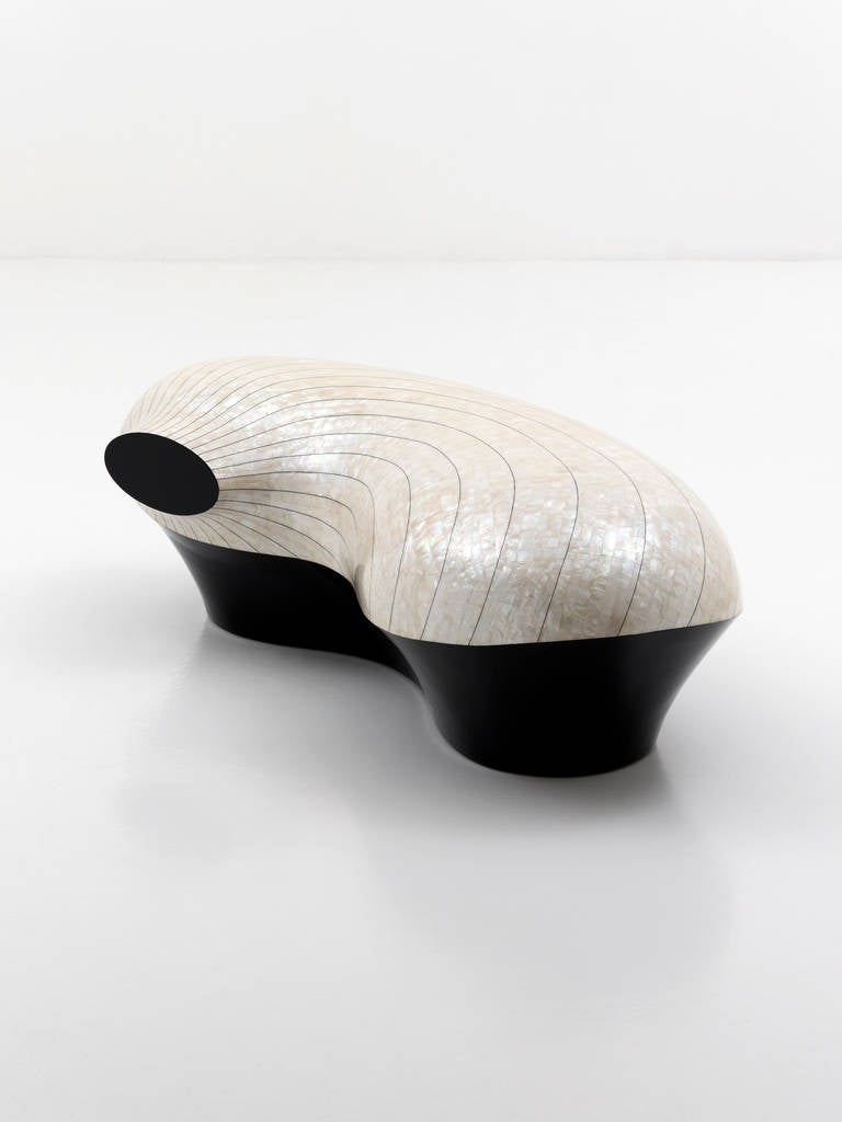 Mother-of-Pearl Mermaid Bench Model 2011-02 by Myung Sun Kang, 2011