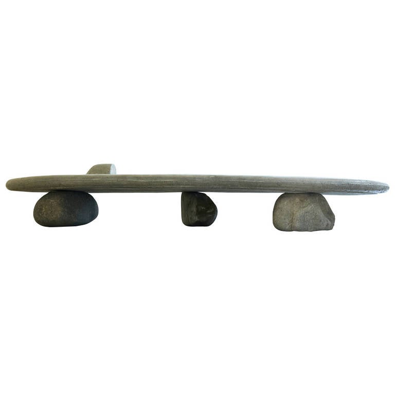 Unique Concrete Surfing Board Table or Bench by Lee Hun Chung, 2009 For Sale