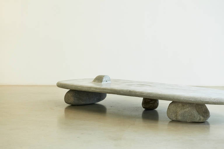 Contemporary Unique Concrete Surfing Board Table or Bench by Lee Hun Chung, 2009 For Sale